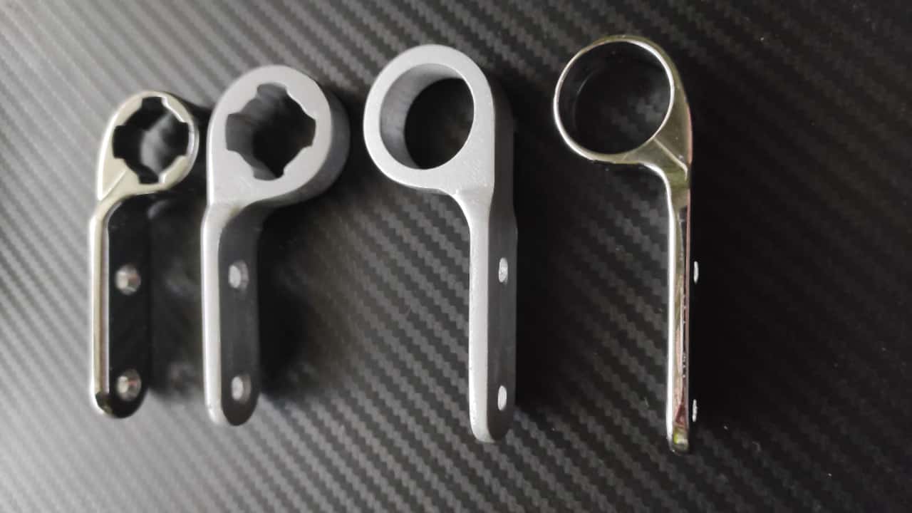 Hinges after sanding and painting